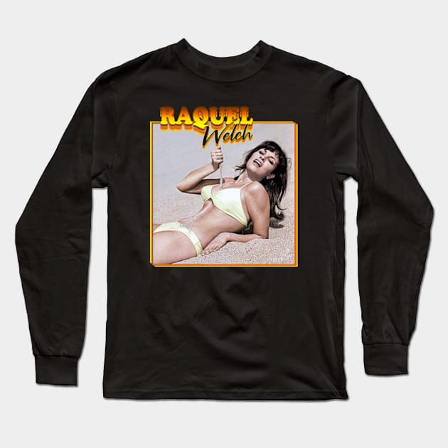 Raquel Welch Beach Sexy 80s Long Sleeve T-Shirt by CrazyRich Bimasakti1'no11